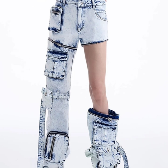 🔥zipper fly denim jeans - Picture 2 of 5